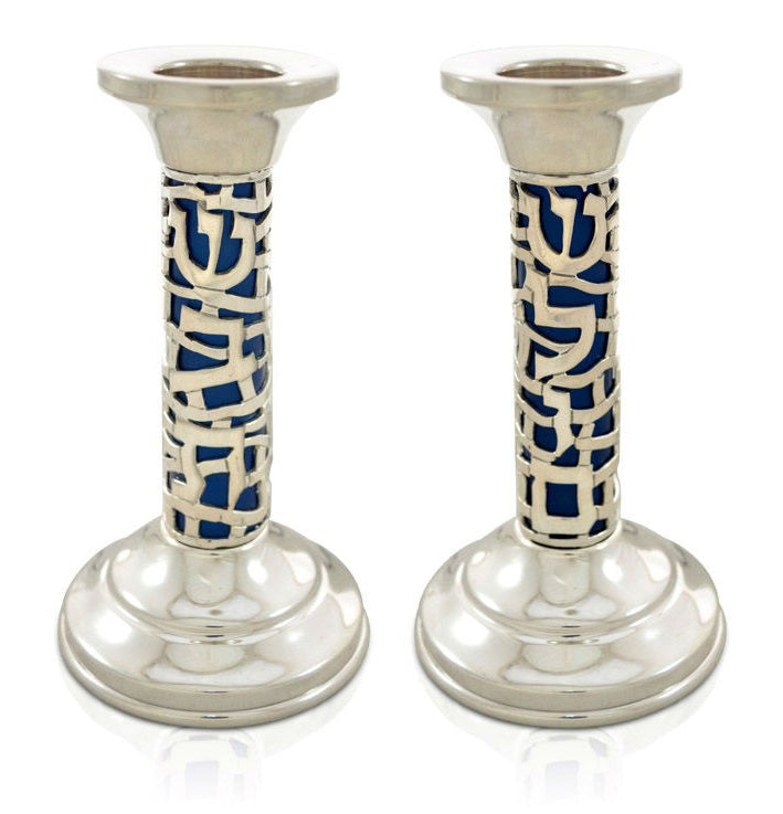 Shulamit Color Sterling Silver Candlesticks