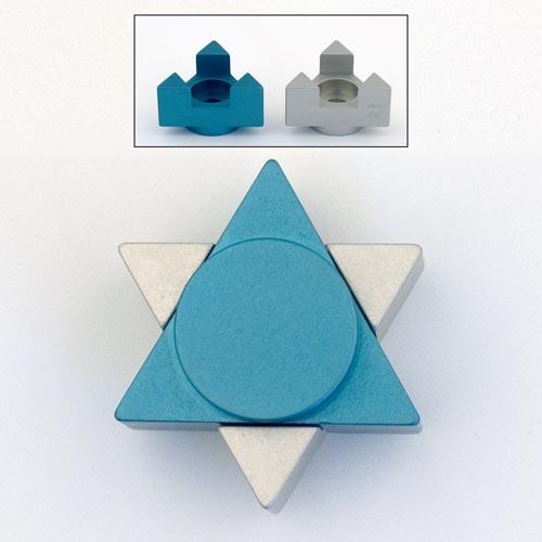 Magen David Travel Candle Holders