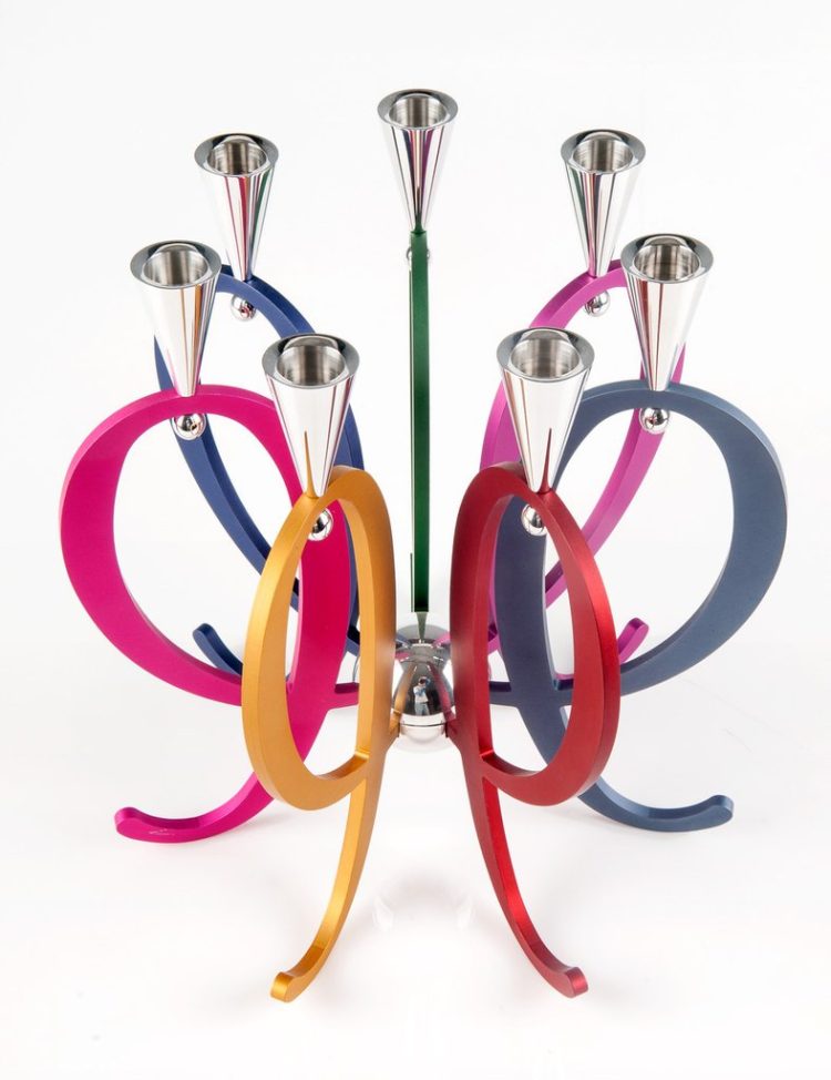 COLORFUL EXPANDABLE FAMILY CANDELABRA