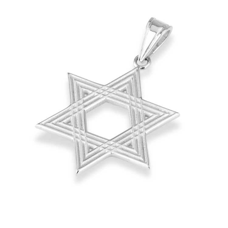 14k Gold Star of David Kaleidoscope Pendant