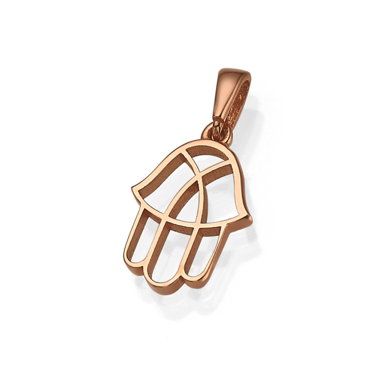 Hamsa Pendant in 14K Gold