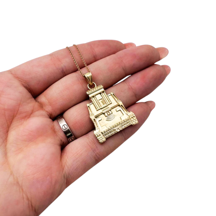 Holy Temple Necklace in 14 Gold