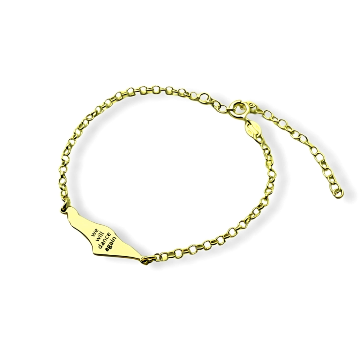 We Will Dance Again - 14K Gold Bracelet for October 7 Memory