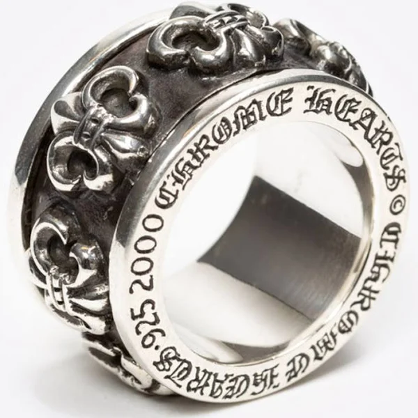 Custom Order - Silver Ring with Am Israel Chai Special Design - Size 12.5, Width 12-13mm