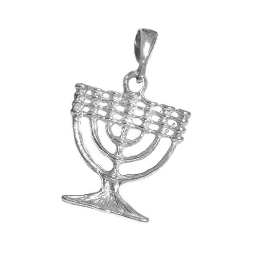 14k Gold Menorah Pendant - Baltinester Jewelry