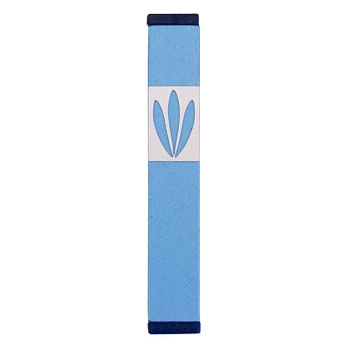 Shin Mezuzah With Leaves Design (Small) - Baltinester Jewelry