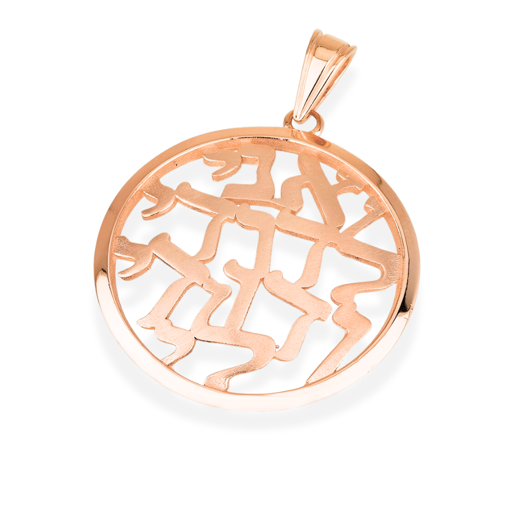 Ani Ledodi Round Pendant in 14K Gold