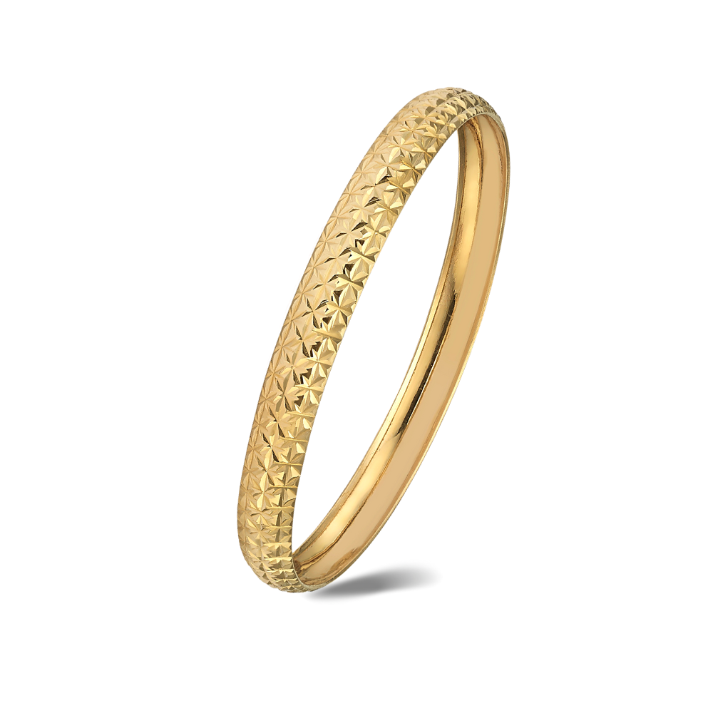 Moroccan Bangle in 14K Yellow Gold