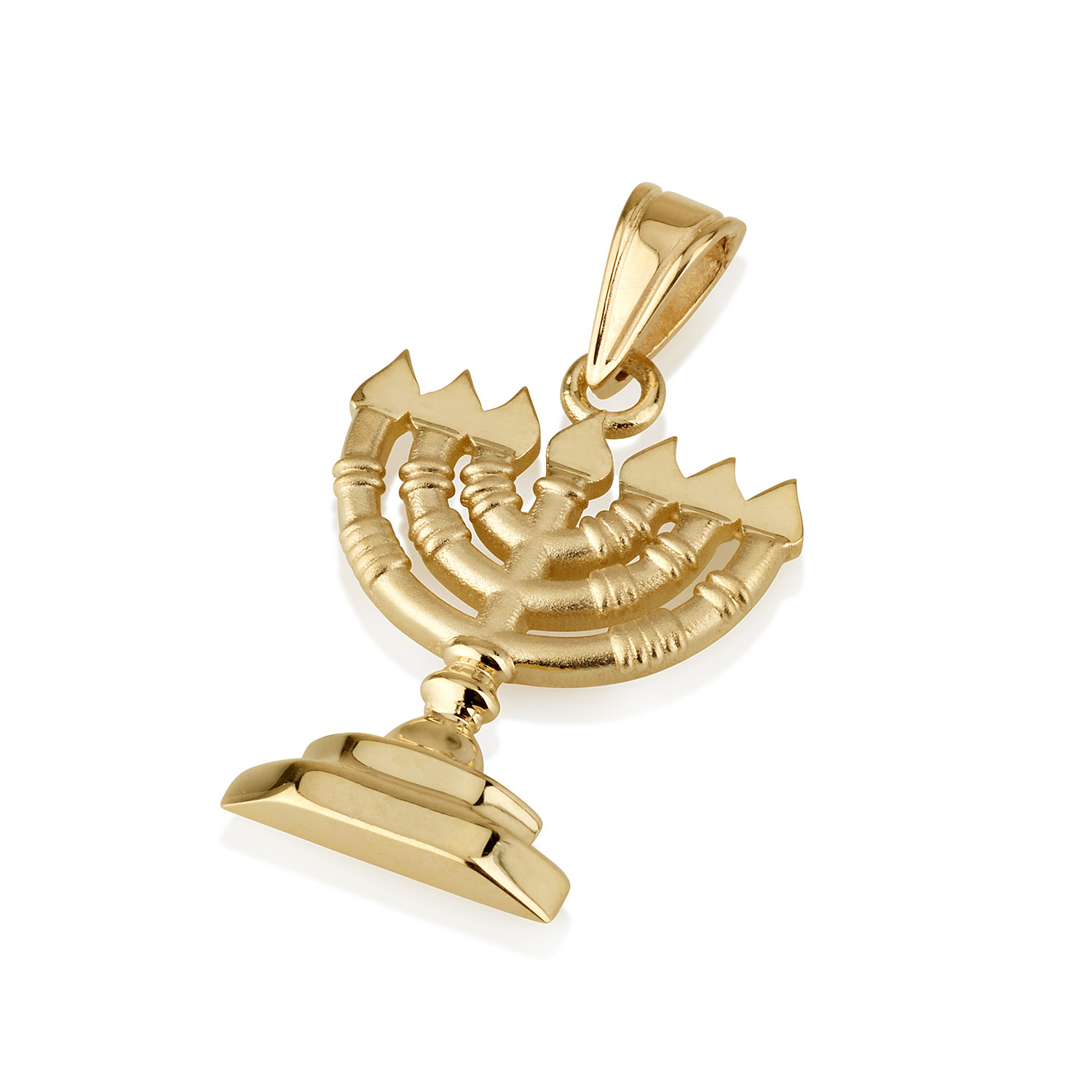 Menorah Pendant in 14k Gold